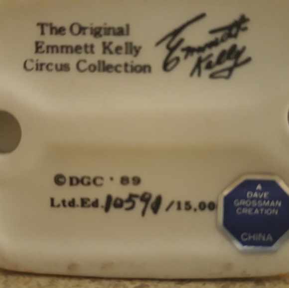 Original Emmett Kelly Clown 1989 Figurine - Picture 8 of 11